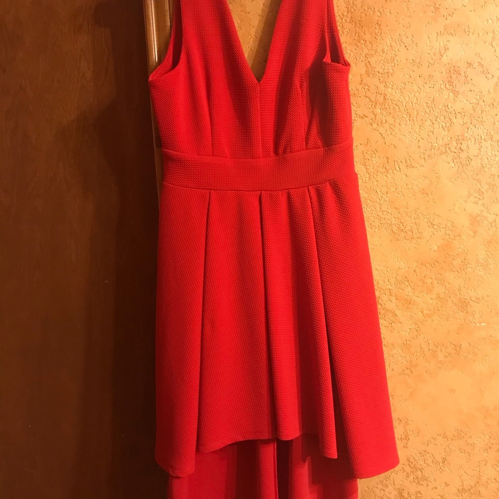 Red Scoop Dress